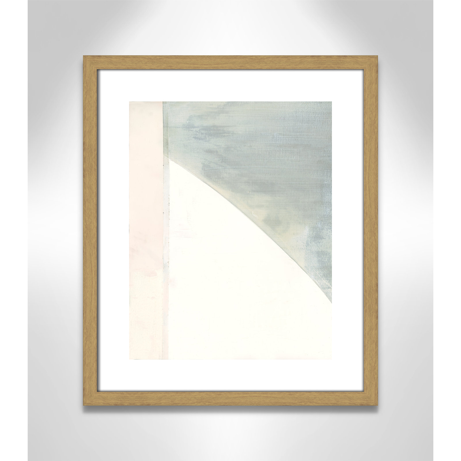 In Neutral I - Painting Print, Beige Wood Framed Paper, 19" H x 16" W x 0.75" D