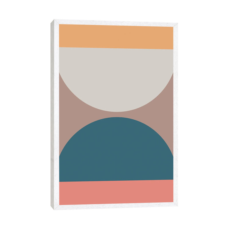 1 Piece Wall Art on Canvas, 101.6 cm H x 66.04 cm W, Silver/White/Valencia, White Framed