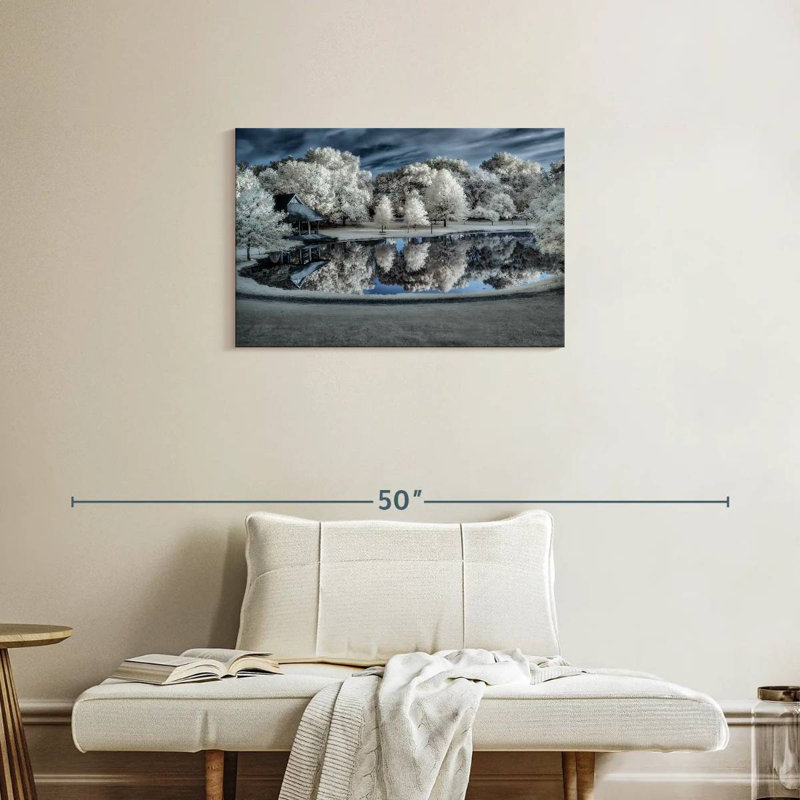 Paysage d'hiver Alvord, H 20 po x l 30 po
