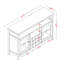Buffet de 51,8 po de large Kersten