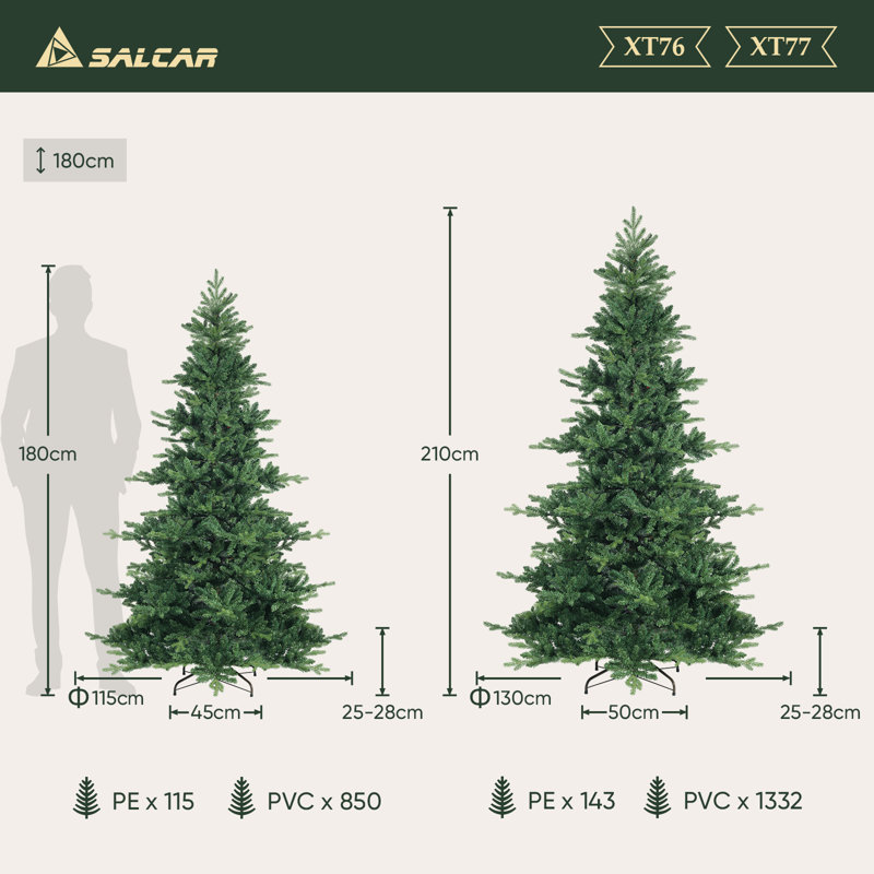 Artificial Christmas Tree, 6.89ft H