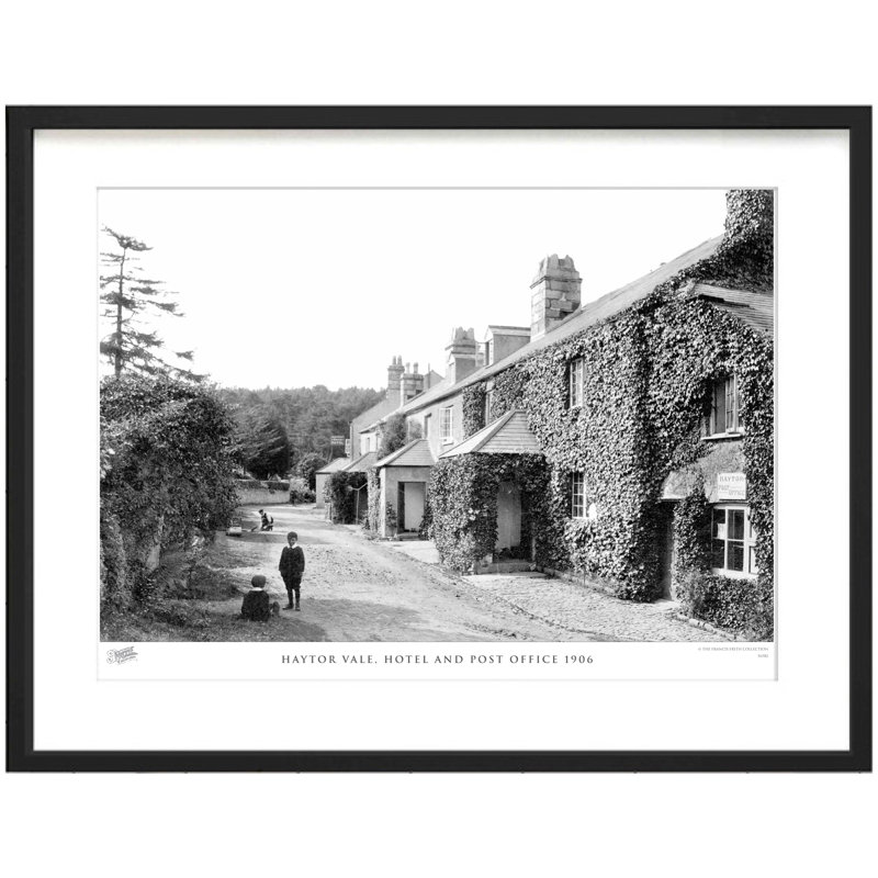 Haytor Vale, Hotel And Post Office 1906 - Single Picture Frame Print, 28cm H x 36cm W x 2.3cm D