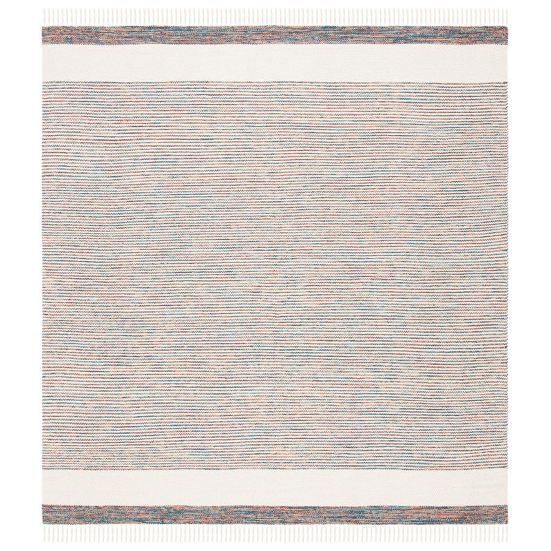 Montauk Hand Loomed Cotton Rug, Square 6'