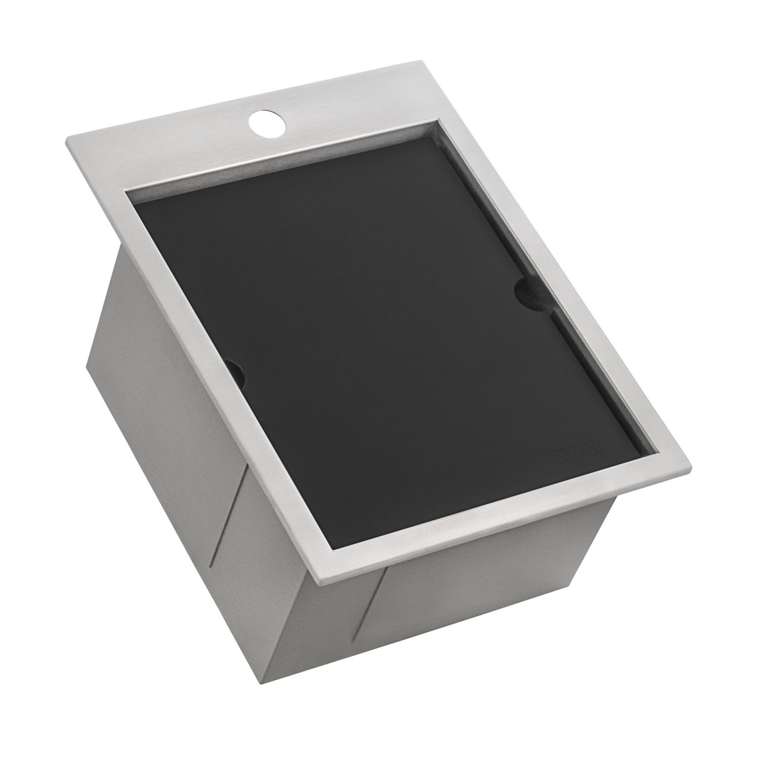 Ruvati Marine Grade T-316 Workstation Topmount RV Boat Outdoor Sink Stainless Steel Ruvati 