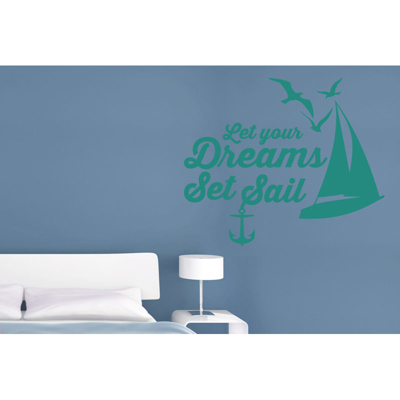 Nautical & Beach Wall Decal, Medium, Aqua Green