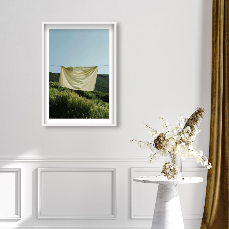 Floating Cotton I Print by Oliver Gal, 46.5"H x 31.5"W, White Shadowbox