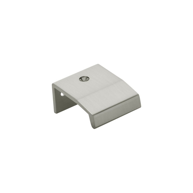 Bijou Fringe Collection Finger Pull 7/8 Inch Center to Center 1-3/8 Inch x 1-3/4 Inch, Satin Nickel