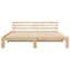 Bed Frame with Headboard Solid Pine Wood-2092905528-2092905532
