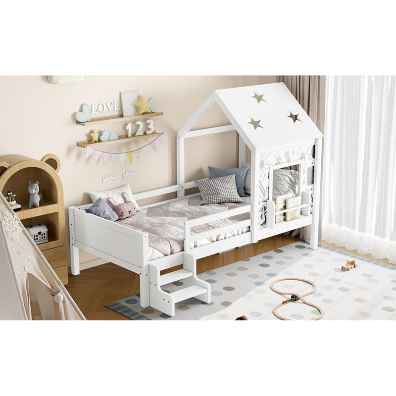 Lits simples multifonctionnels en bois massif avec rangement spacieux et design moderne pour les enfants