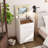 Brevyn 18.7'' Wide Makeup Vanity Table with Flip Top Lighted, Storage Makeup Stool