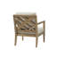 Chaise d'appoint - Bois massif récupéré, revêtement, coussins rembourrés de mousse, dossier à lattes, ouvert, support de dossier amovible, look charmant recouvert de, rembourrage de 35,5 po de profondeur