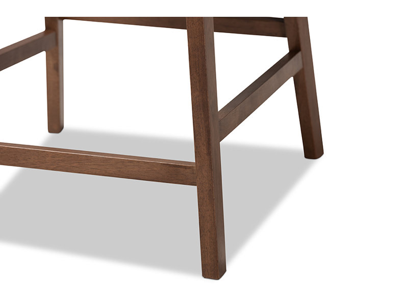 Tabouret de comptoir 24,4 po Finnerty, Polyester gris foncé