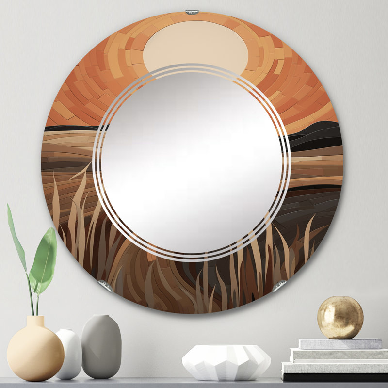 Miroir mural sans cadre Saldanha, 24 po x 24 po