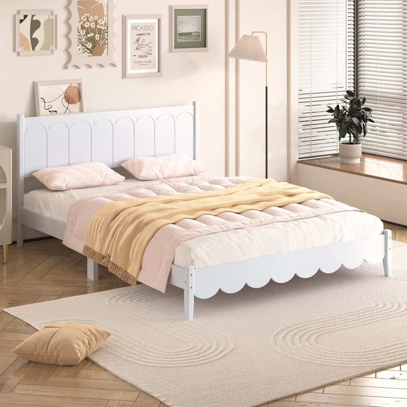 Lit plateforme Hersir, Rose, Double