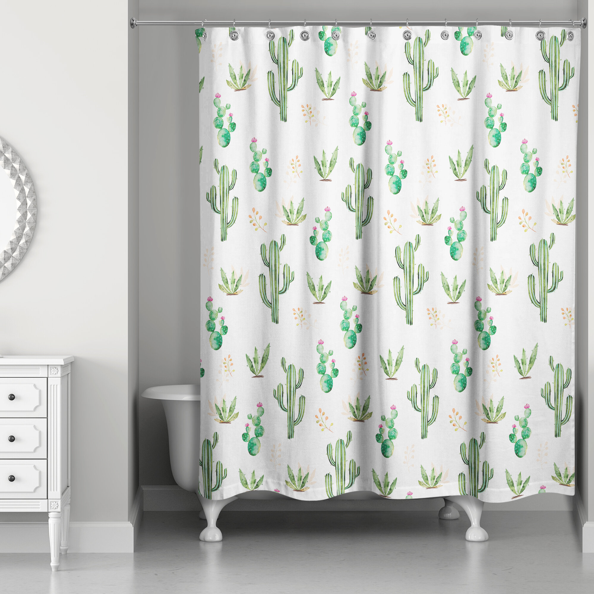 Foundry Select Floral Shower Curtain | Wayfair