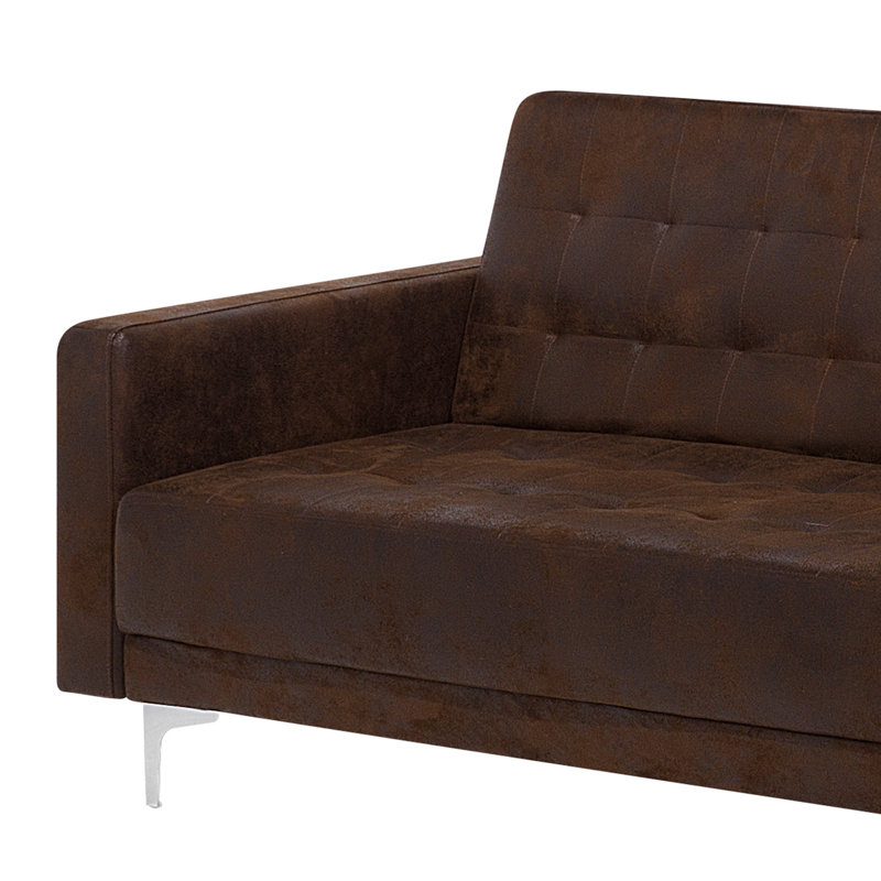 Finnegan 5 Seater Faux Leather Sofa Bed, Right Hand Facing