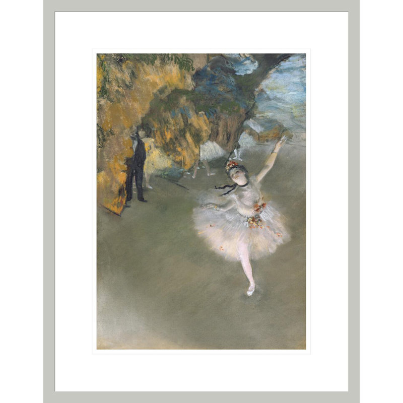 «The Star or Dancer on the scène» par Edgar Degas, impression par estampe numérique encadrée, H 21,75 po x l 17,06 po