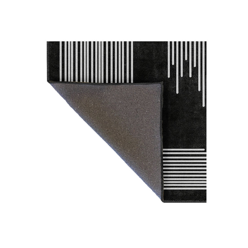 Tapis gris tissé traditionnel Mosso, 3'11" x 5'11"