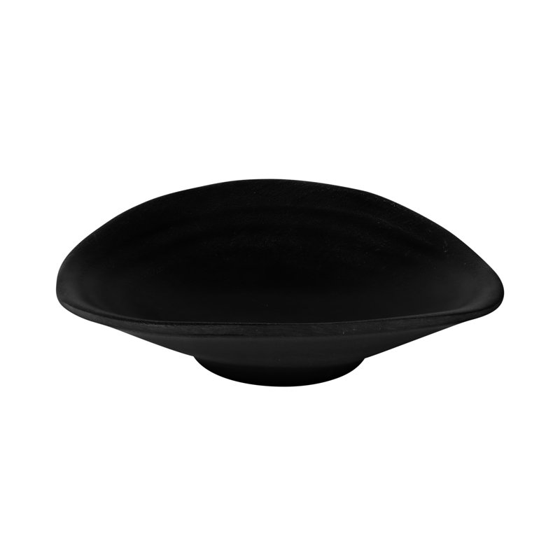 Zen 4" Melamine Bread and Butter Plate, Black