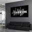 «Teamwork», art mural sur toile - grandes citations de motivation encadrées, décoration intérieure moderne