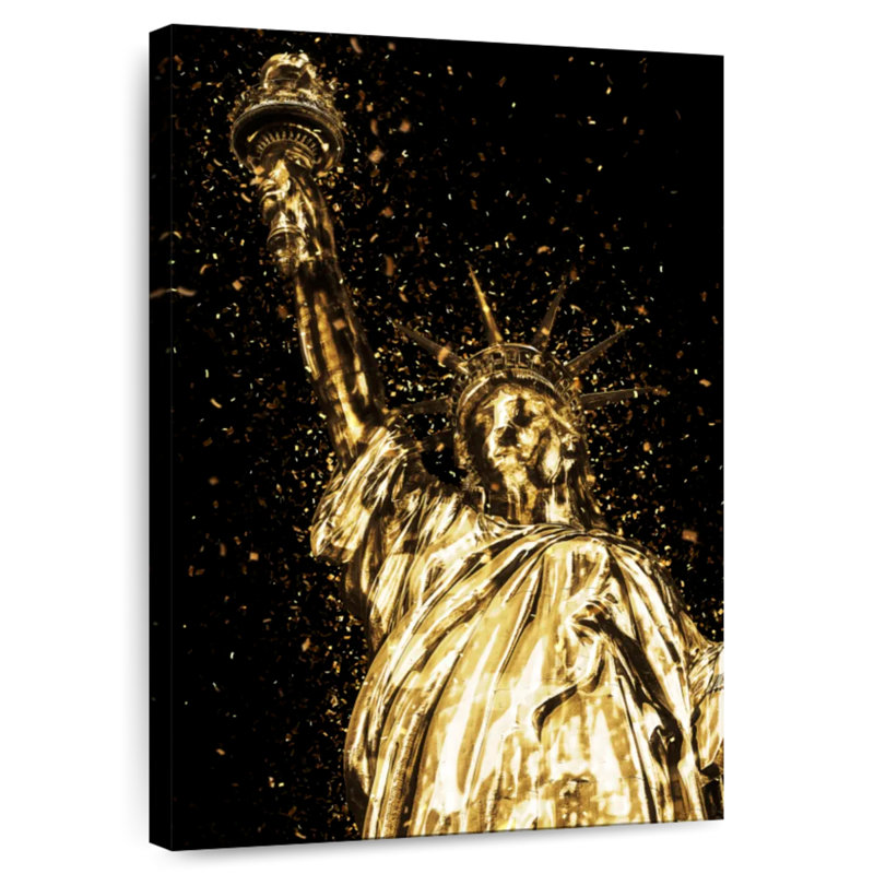 Aime Golden Lady Liberty, 39" H x 26" W