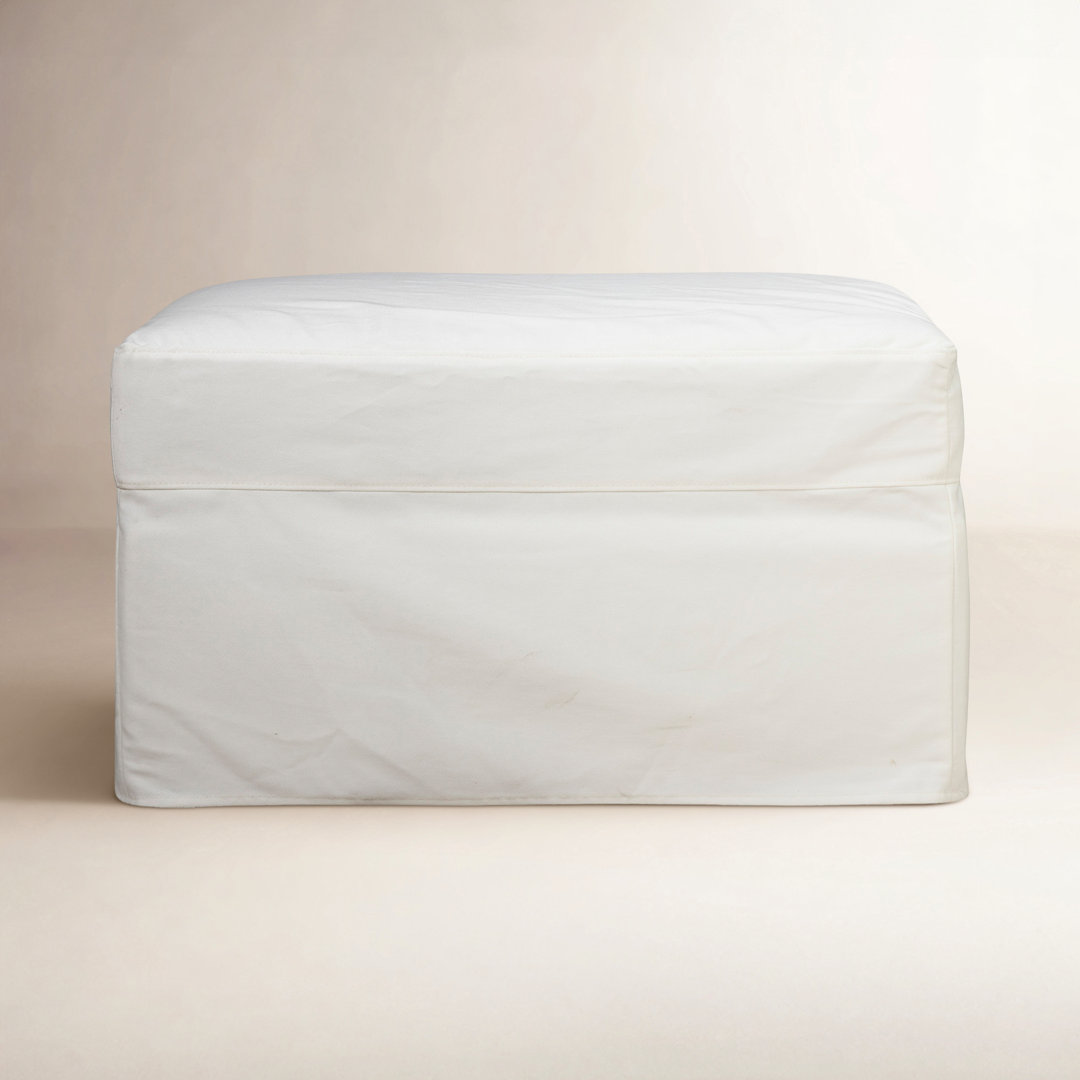 Savannah Slipcovered Ottoman Birch Lane™