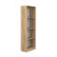 Bibliothèque Vinton avec tablettes spacieuses, chêne naturel / blanc - bureau