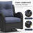  8 Pieces Outdoor Patio Furniture Set With Fire Pit Table, Rattan Wicker Sectional Swivel Rocker Chairs Sets With Ottomans, Swivel Glider Chair And Coffee Table-514224970-514224973