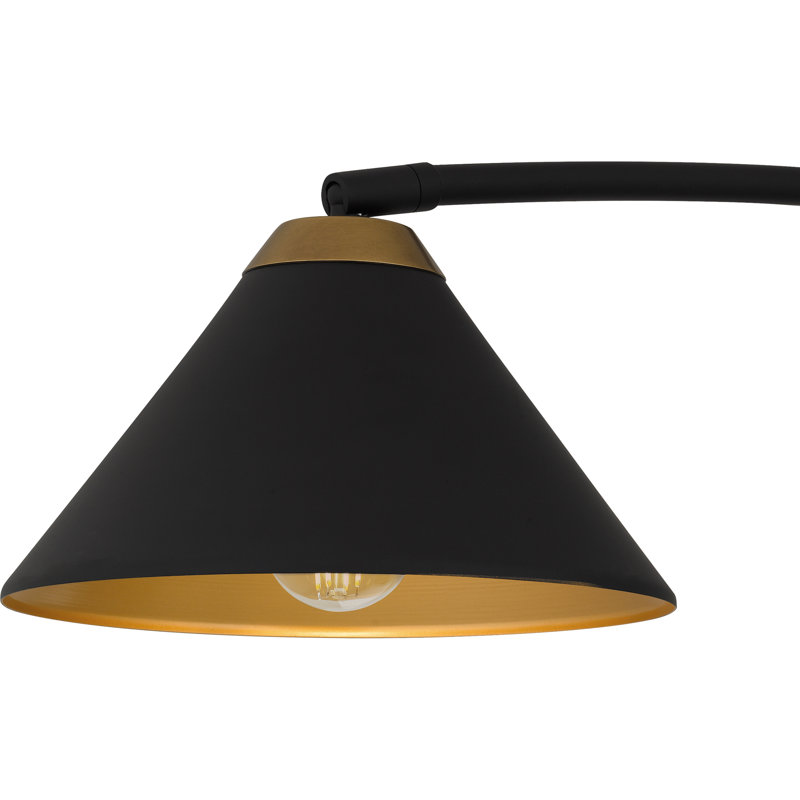 Lustre linéaire noir mat 2 lumières Alscott