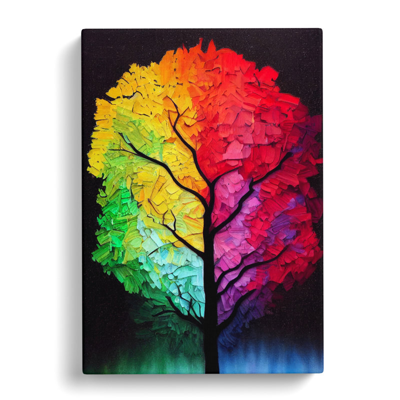 Tree Colours Vol.4 - Wrapped Canvas, 60cm H x 40cm W x 3cm D