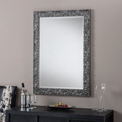 Adele Wood Flat Wall Mirror