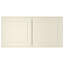 Meuble mural standard HOMEIBRO Cozy Design, 30 po L x 24 po P x 15 po H, en contreplaqué, style Shaker, blanc antique-915285884-915386485