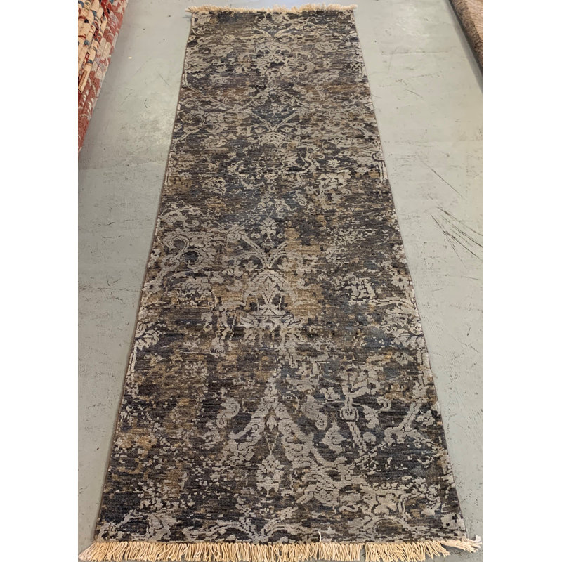 Coffee Brown Runner Oushak 2'4" x 7'5"