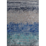Modern Abstract Wavy Lines Rug