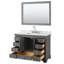 Ensemble de meuble-lavabo simple 48 "avec miroir Deborah-97691429-97691435-97691433