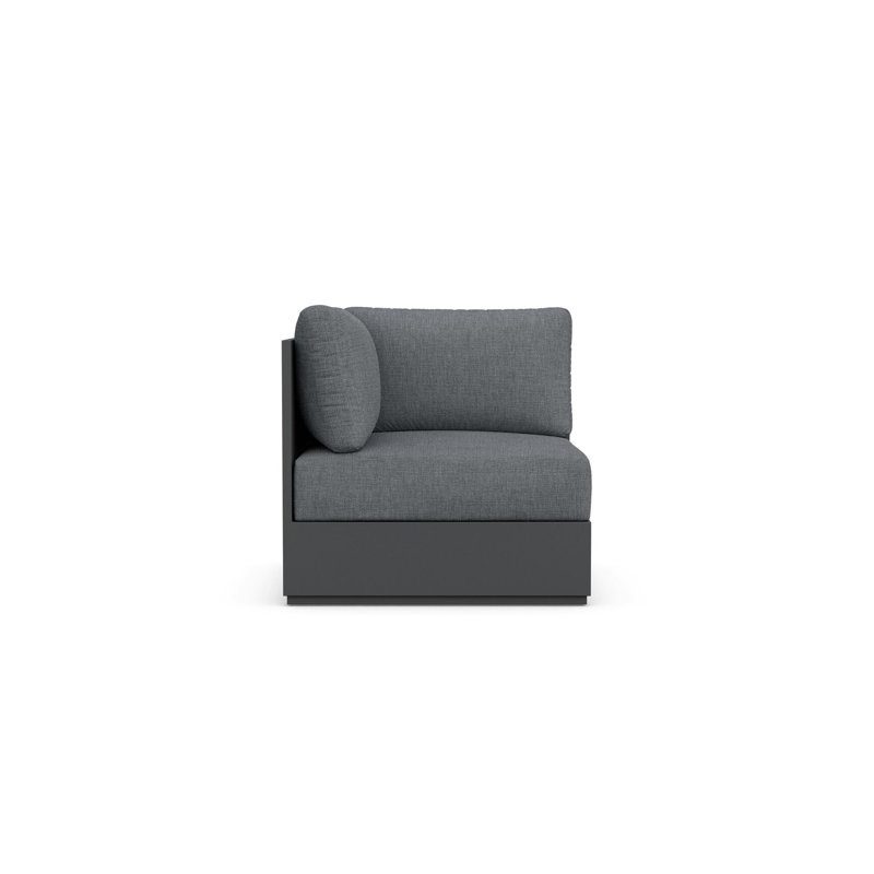 Sydney Corner Chair Charcoal + Slate Cushion, Slate, Charcoal