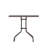 Amlie Square Tempered Glass Metal Table with Smooth Ripple Design Top-451080737-451080738