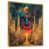 Toile avec cadre flottant or