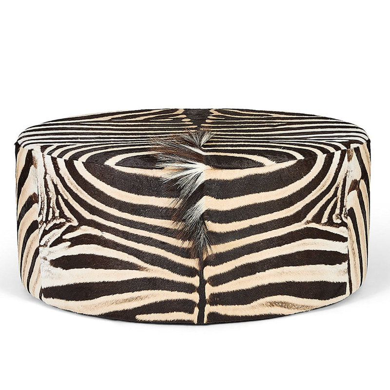Zebra Hide Large Round