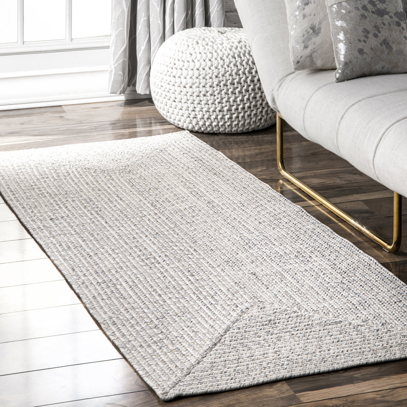 Tapis d'intérieur / extérieur ivoire uni pour le salon, le patio, la terrasse, le porche avant et la cuisine Luchezar