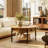 Wynny 27"W Round Lift-Top Wood Coffee Table with Storage-2058033455