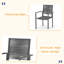 Chaise de salle à manger d'extérieur moderne en aluminium avec siège en corde (ensemble de 2)-131110313