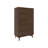 Haven 5 Drawer Dresser with Brass Handle, Walnut-1093887939
