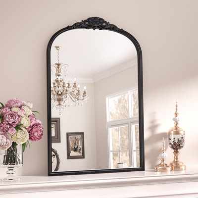  Arnott Arch Decorative Wall Mirror with Baroque Metal Frame