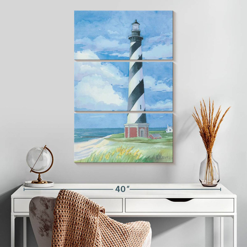 Phare de Cape Hatteras II, H 32 po x l 20 po