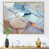 Toile avec cadre flottant brun
