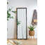 Miroir pleine longueur 23 po x 72 po avec cadre perlé en métal