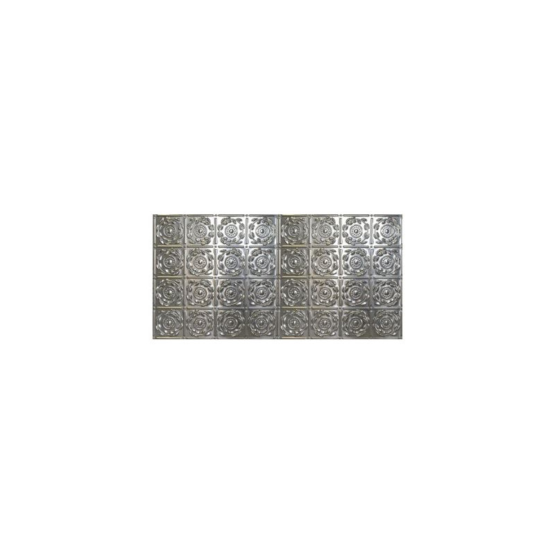Dalle de plafond victorienne en aluminium brillant 2,04 pi x 4,04 pi