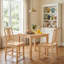 Ensemble de 2 chaises d'appoint de salle à manger en bois d'hévéa massif de style rustique campagnard avec dossier courbé ergonomique décoratif, assise rembourrée en lin rembourré à haute résistance