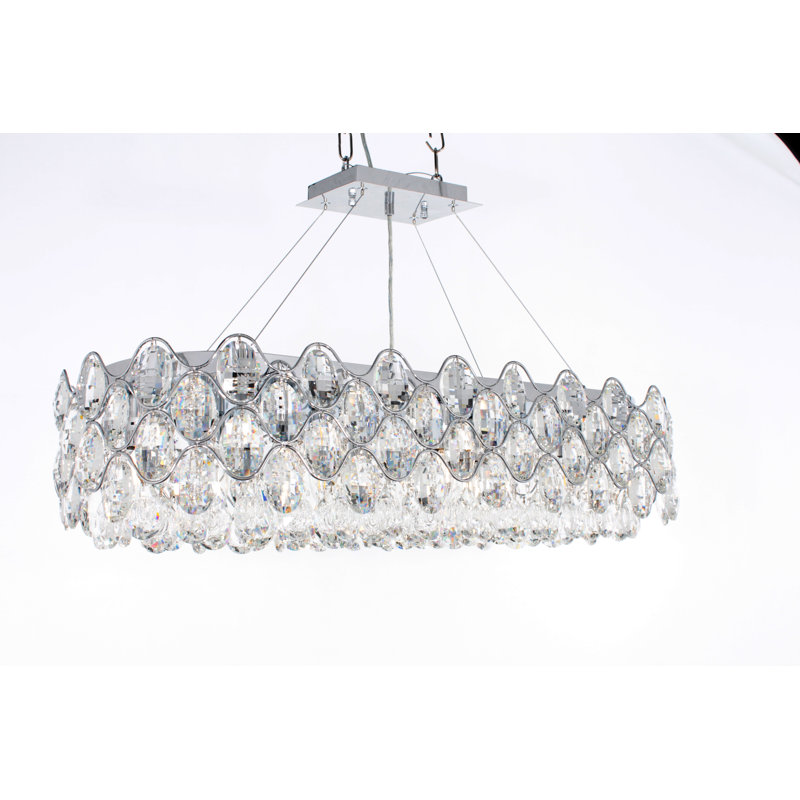10 - Light Chrome Crystal Pendant